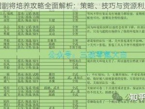 天天打三国副将培养攻略全面解析：策略、技巧与资源利用深度探讨