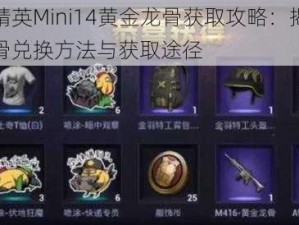 和平精英Mini14黄金龙骨获取攻略：揭秘黄金龙骨兑换方法与获取途径