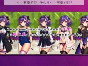 寸止节奏游戏—什么是寸止节奏游戏？