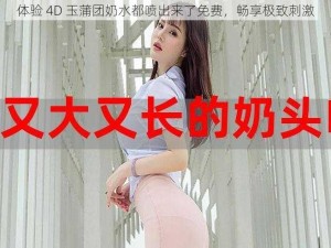 体验 4D 玉蒲团奶水都喷出来了免费，畅享极致刺激