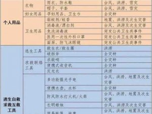 一旦发生战争，家庭生存指南：必备物品清单全解析