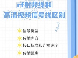 RF涩频线和高清视频信号线区别、RF 涩频线和高清视频信号线有哪些区别？