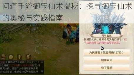 问道手游御宝仙术揭秘：探寻御宝仙术的奥秘与实践指南