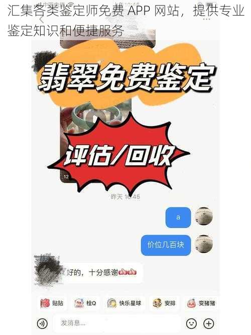 汇集各类鉴定师免费 APP 网站，提供专业鉴定知识和便捷服务