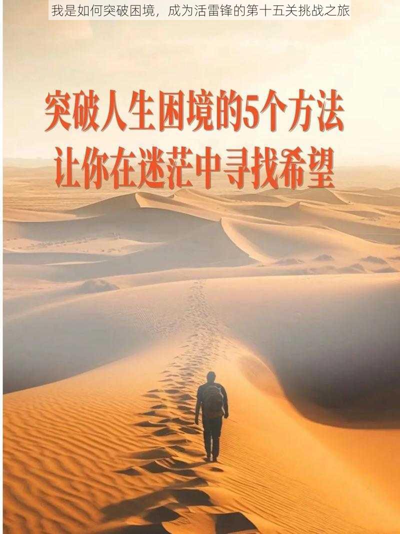 我是如何突破困境，成为活雷锋的第十五关挑战之旅