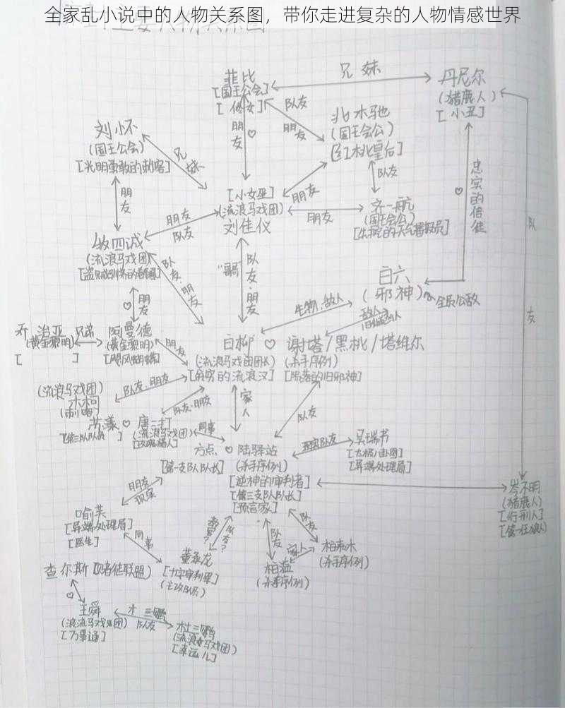 全家乱小说中的人物关系图，带你走进复杂的人物情感世界