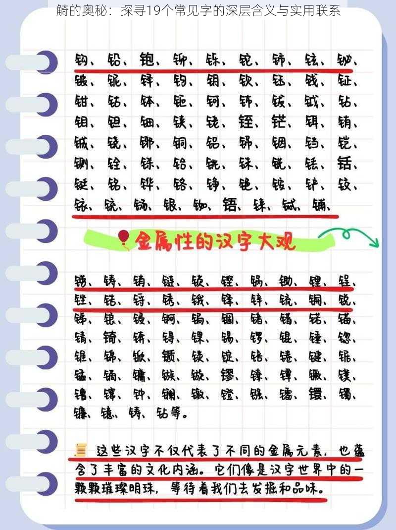 觭的奥秘：探寻19个常见字的深层含义与实用联系