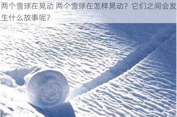 两个雪球在晃动 两个雪球在怎样晃动？它们之间会发生什么故事呢？