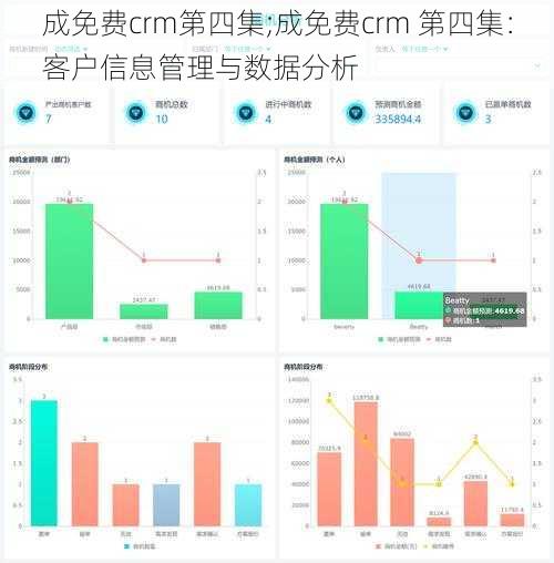 成免费crm第四集;成免费crm 第四集：客户信息管理与数据分析