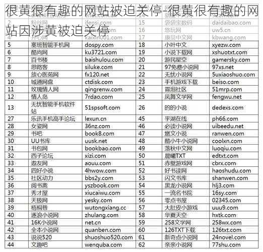 很黄很有趣的网站被迫关停-很黄很有趣的网站因涉黄被迫关停