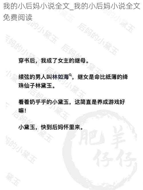 我的小后妈小说全文_我的小后妈小说全文免费阅读