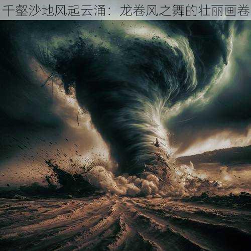 千壑沙地风起云涌：龙卷风之舞的壮丽画卷