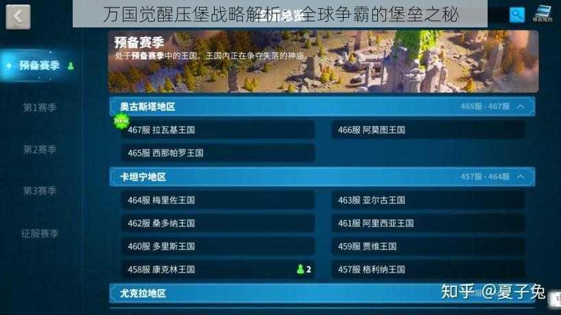 万国觉醒压堡战略解析：全球争霸的堡垒之秘